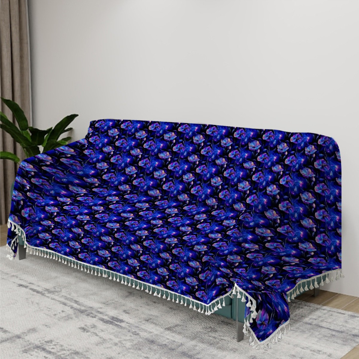 Vibrant Blue Visionary Sofa Cover