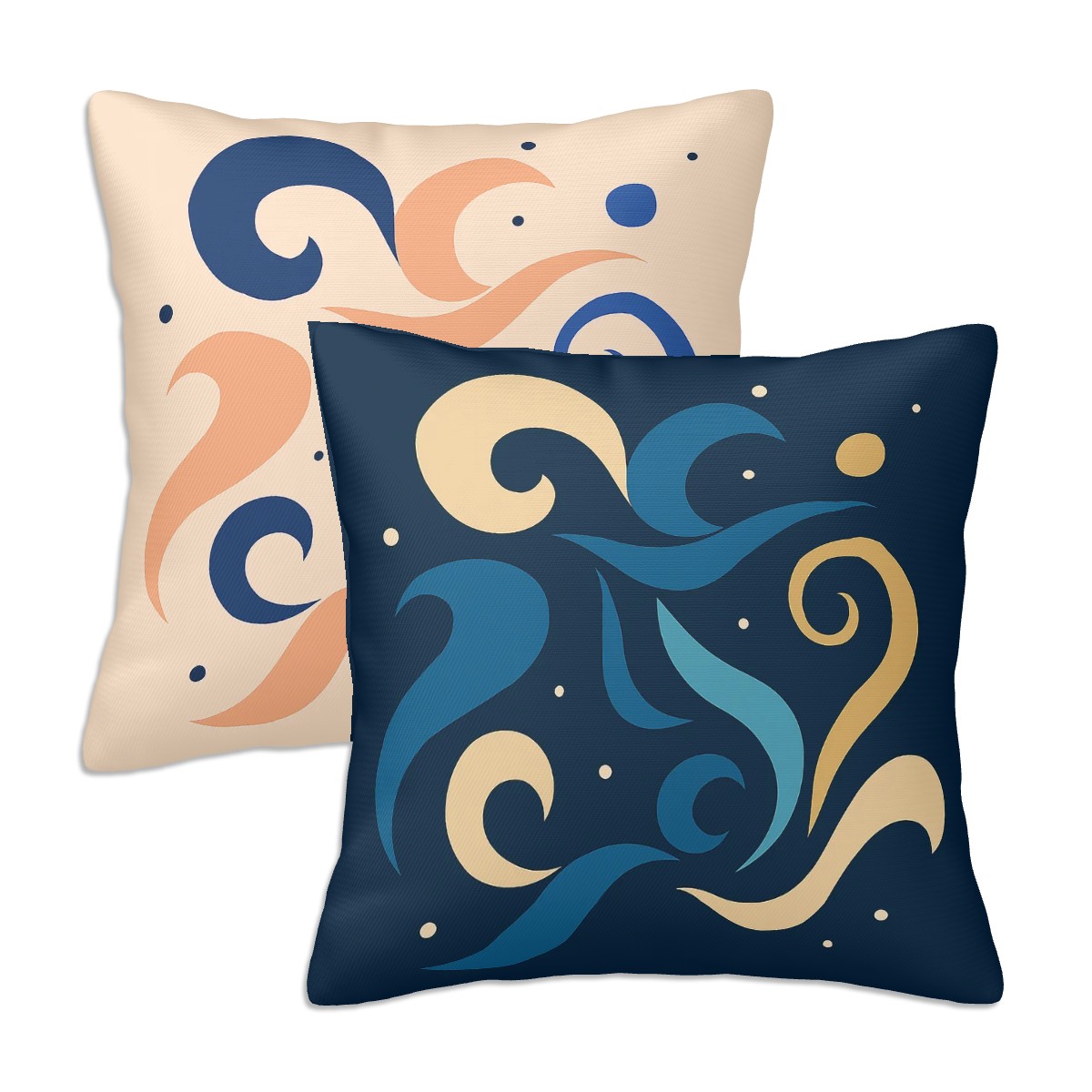  Abstract Space Dance Throw Pillow Cover Set of 2