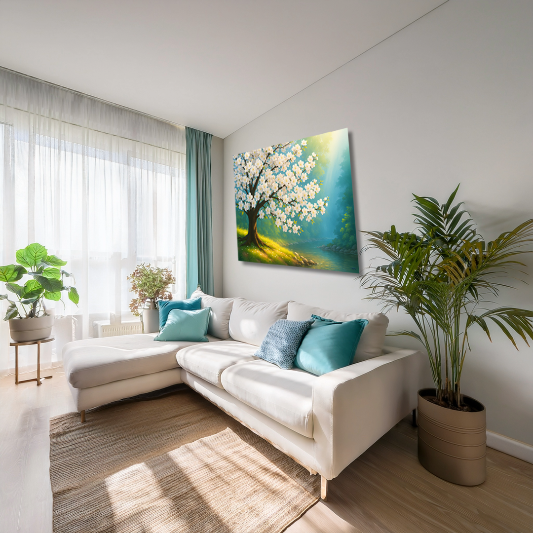Blossoming Tree Canvas Digital Art Print