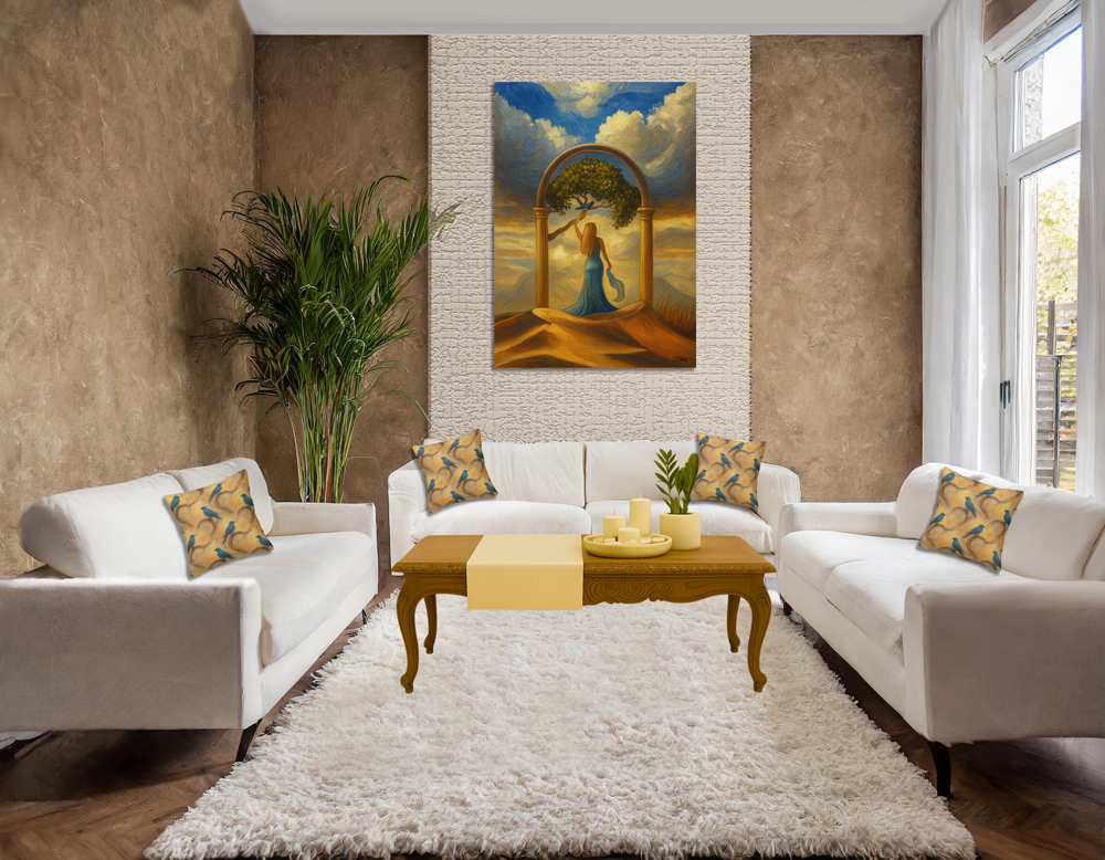 Desert Whispers Printed Canvas Art Print