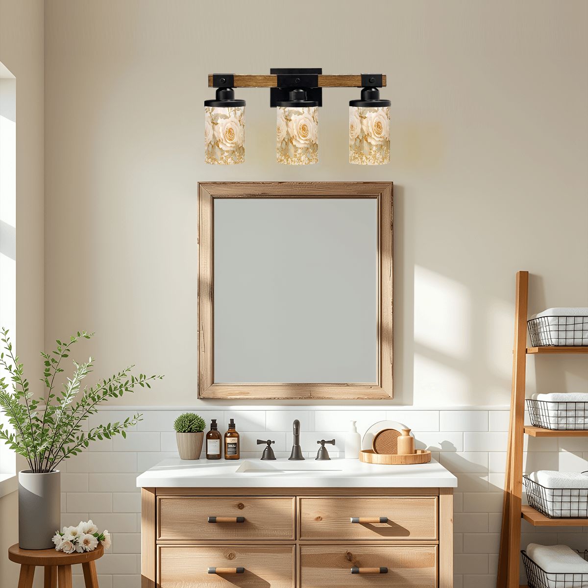 Blushing Rose Vanity Lighting