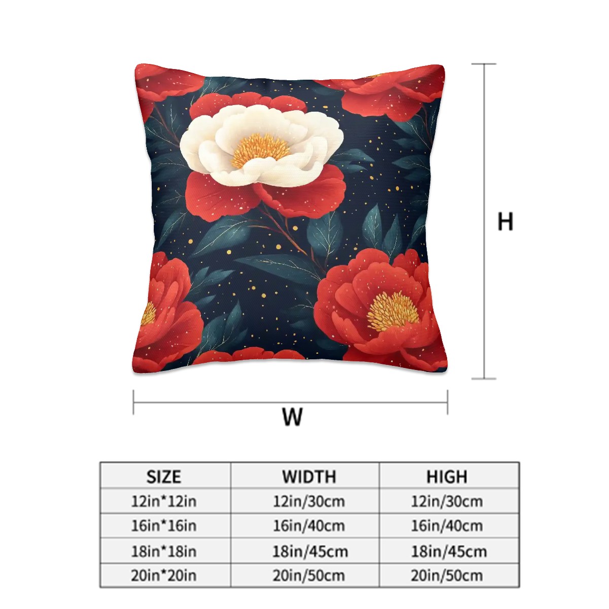 Decorative floral throw pillows