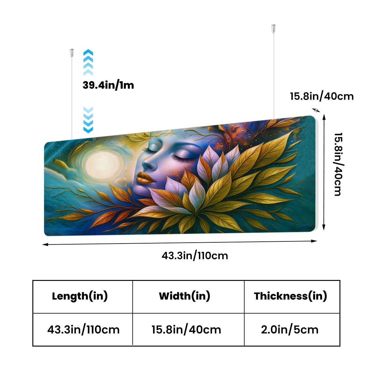 Ethereal Serenity - Sound Absorbing Ceiling Lamp