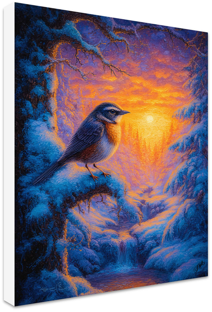 The Stream Where Winter Dreams Canvas Art Print