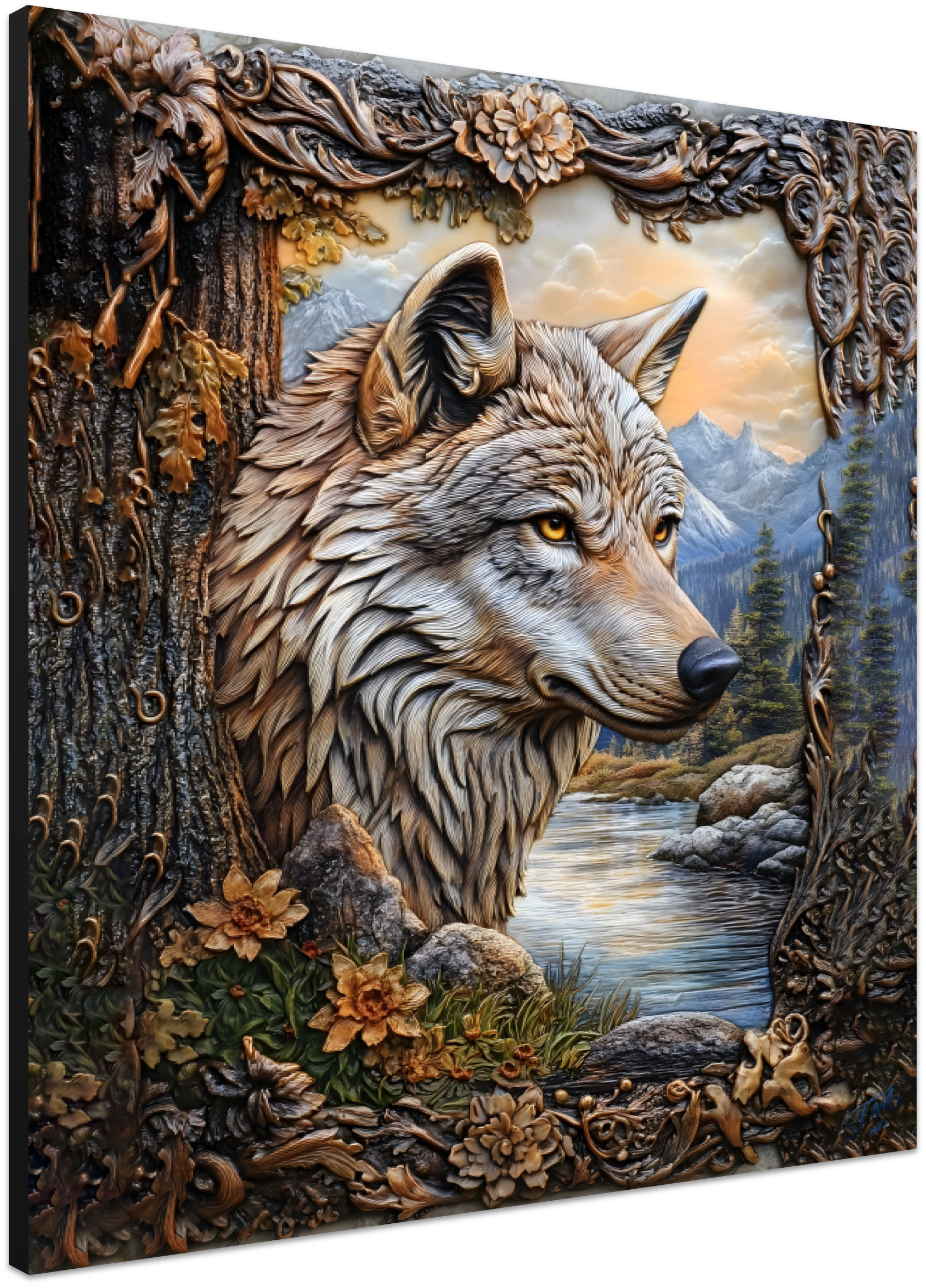 Mountain Spirit Rising 3D Wooden Art Print