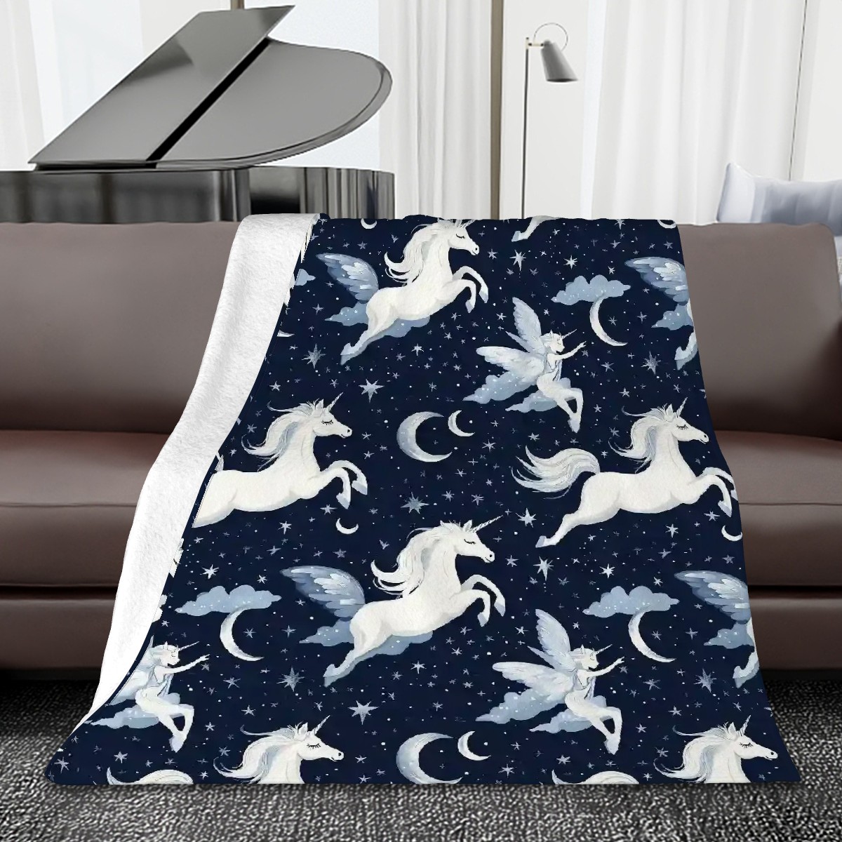 Unicorn Dreams Throw Blanket