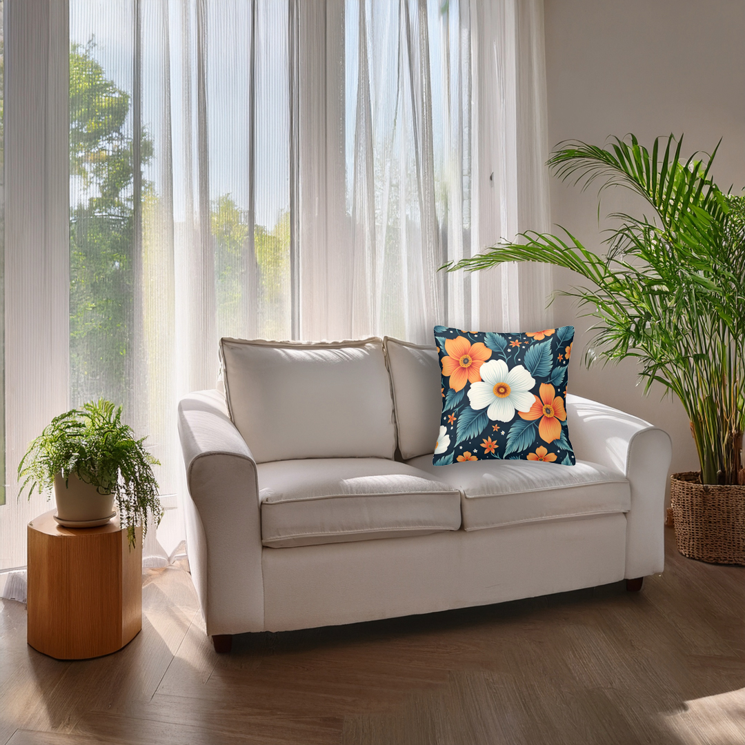 Floral Decorative Throw Pillow Covers Set