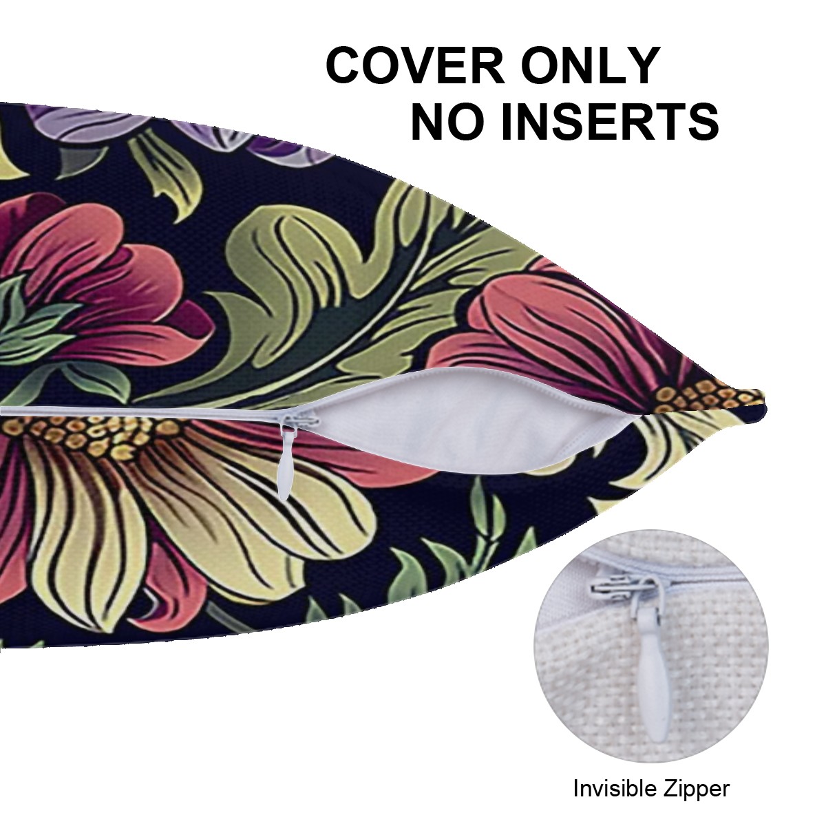 Medieval Floral - Imitation Linen Cushion Cover Sets