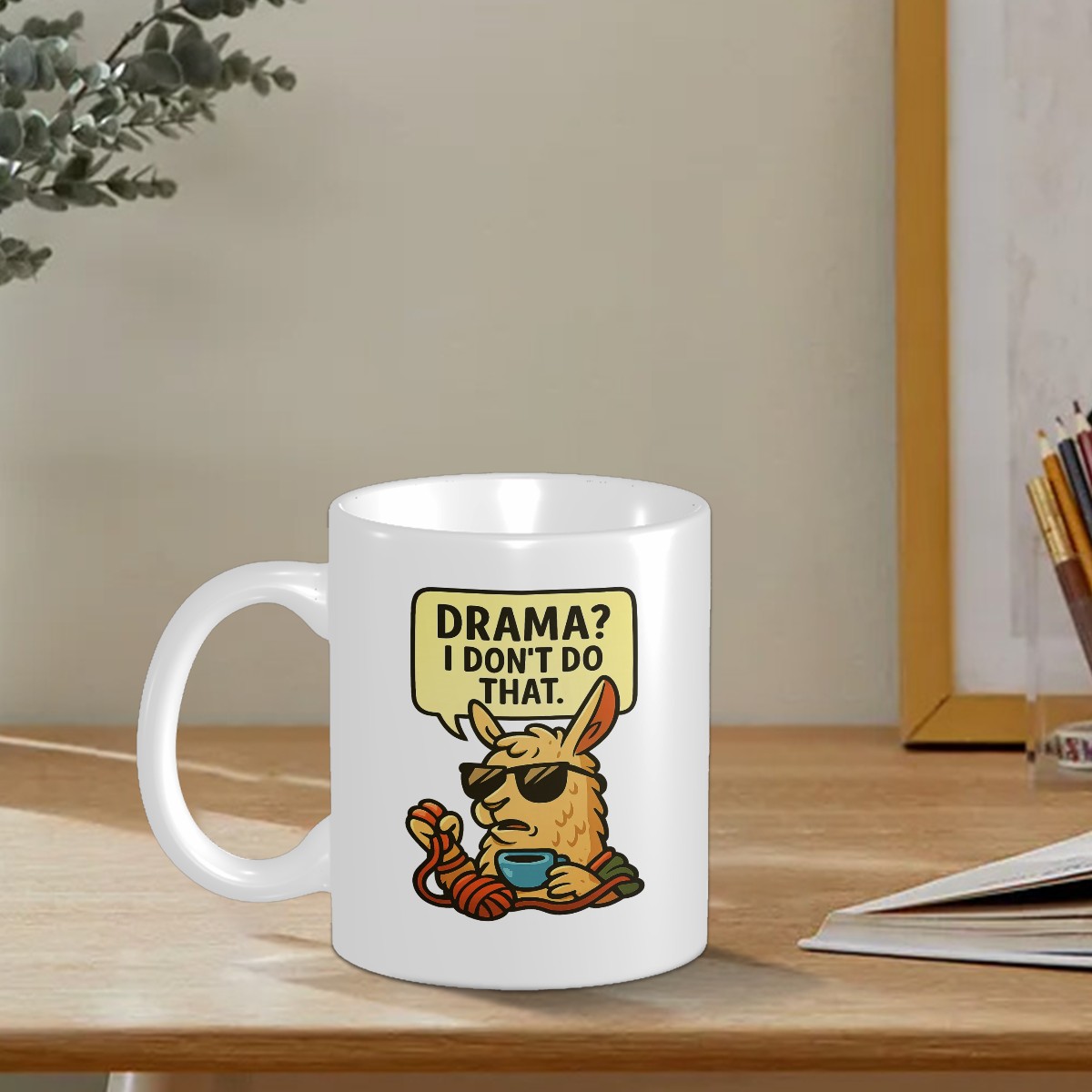 Funny Llama Coffee Custom Design Mug