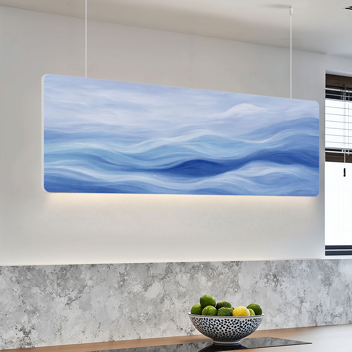 Ocean of Soft Remembering- Sound Absorbing Ceiling Lamp