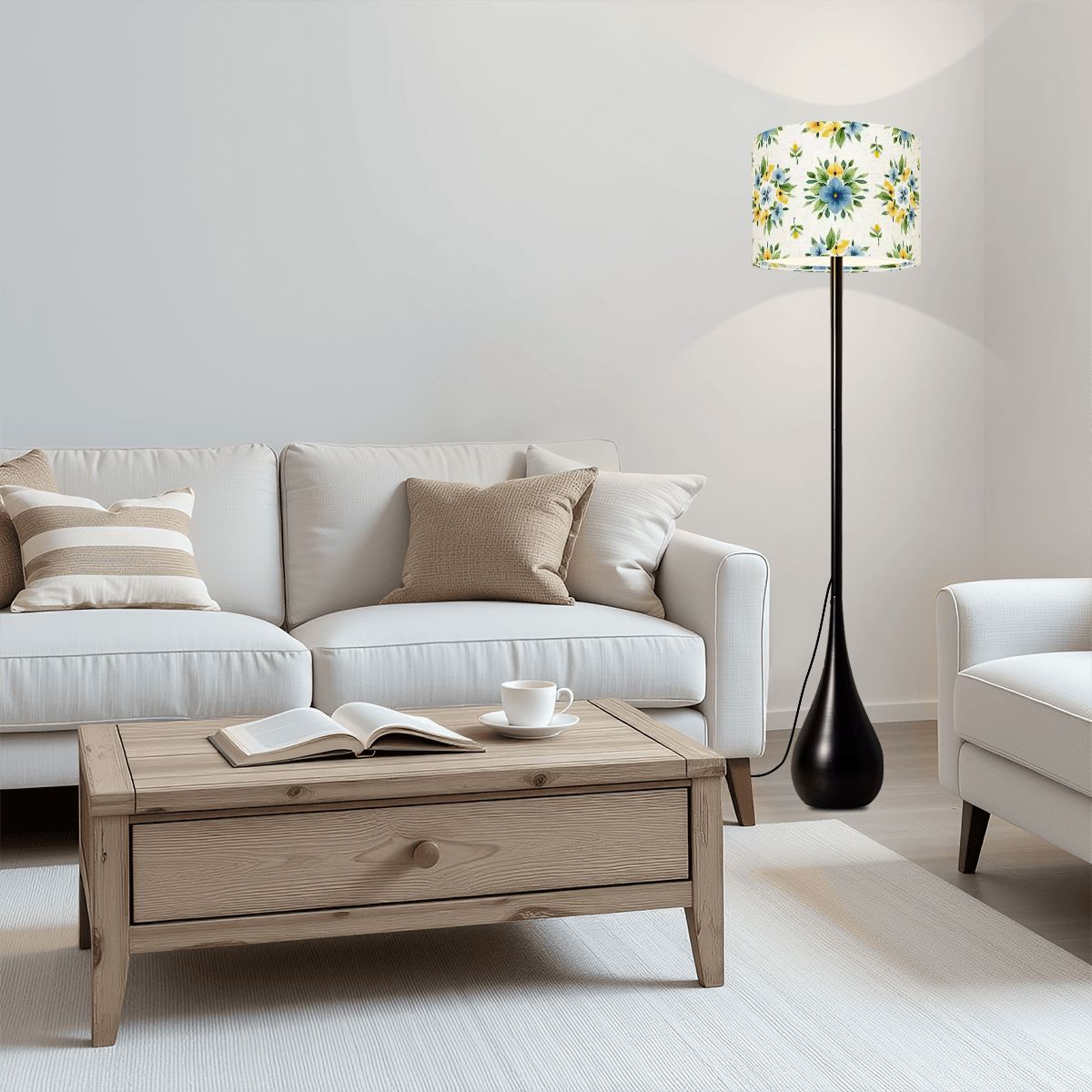 Whispers of Spring Pattern Floor Lamp