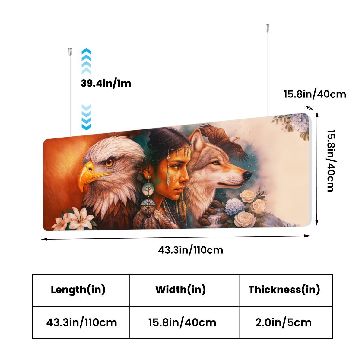 Echoes of the Ancestors- Sound Absorbing Ceiling Lamp