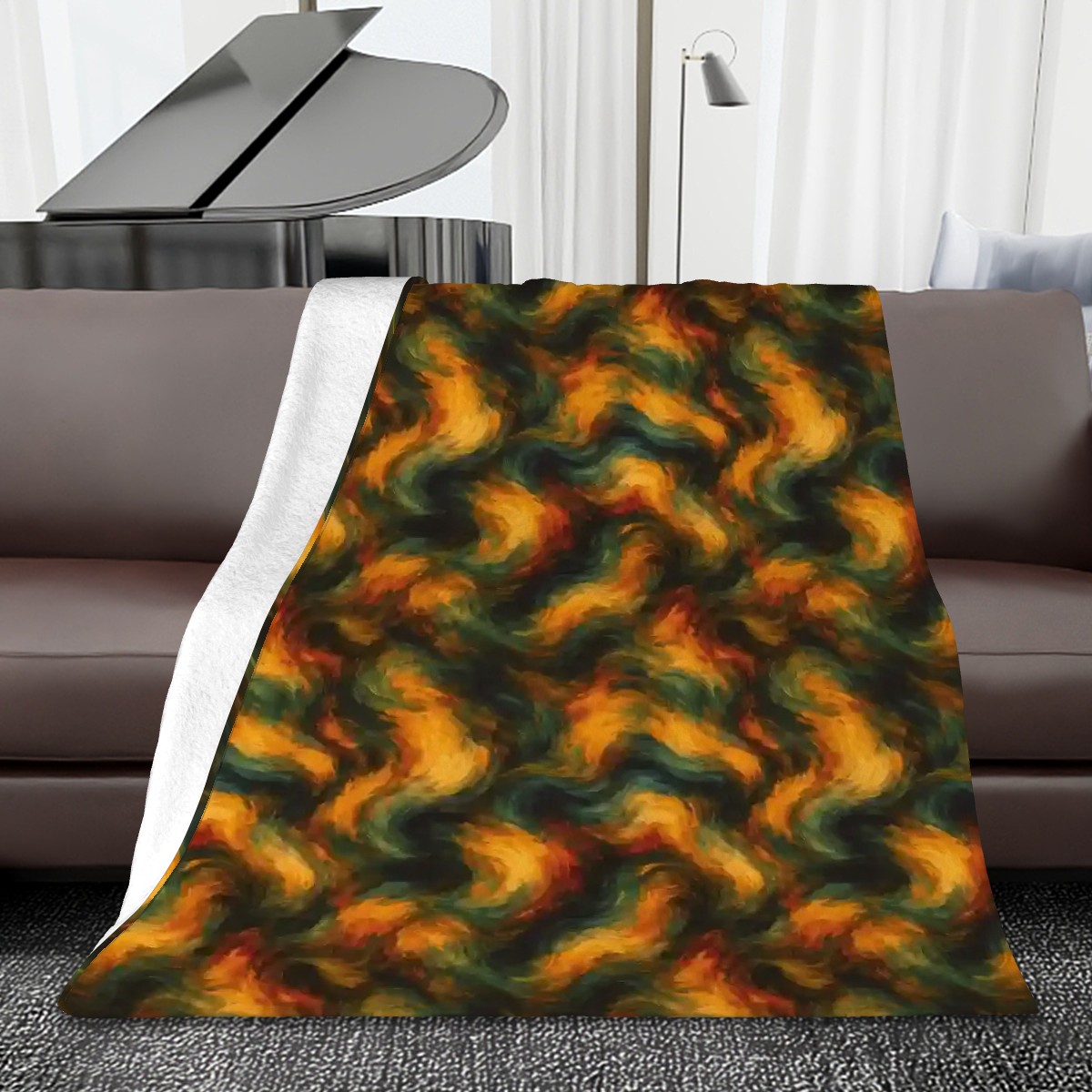 Rugged- 280 GSM Multi-Size Flannel Throw Blanket