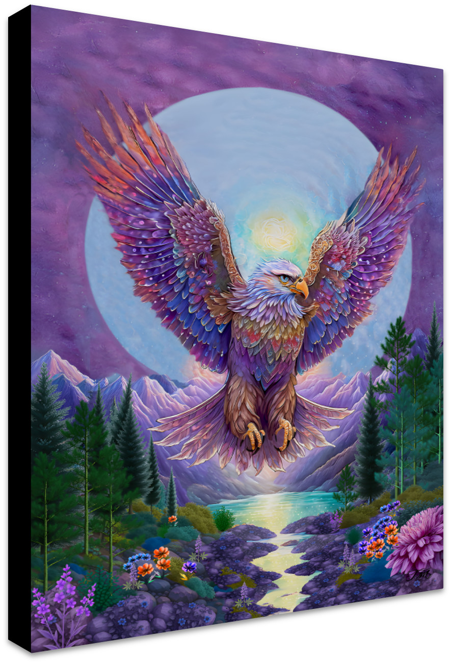  Eagle Amethyst Printed Canvas Art