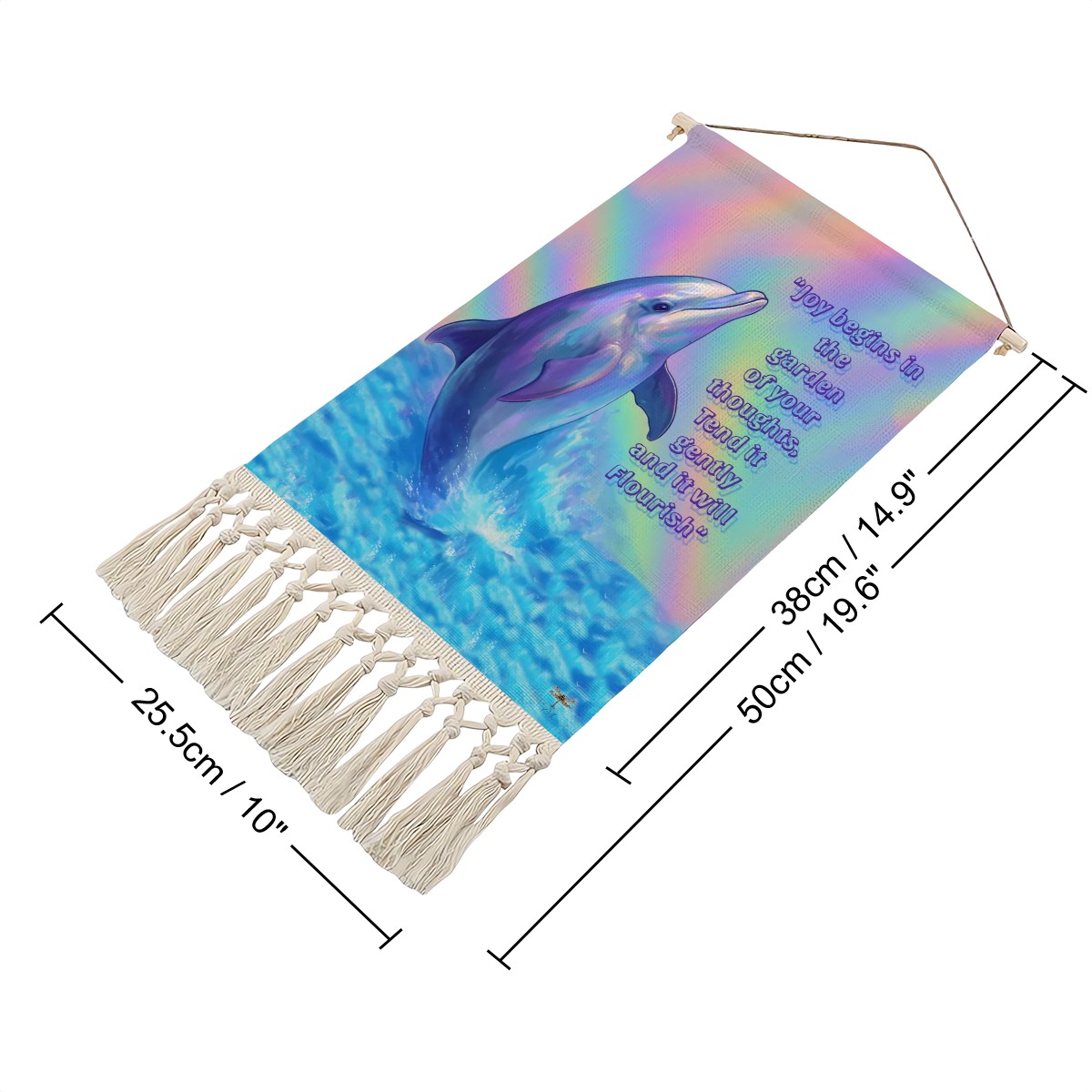 Inspirational Dolphin " Joy Begins"