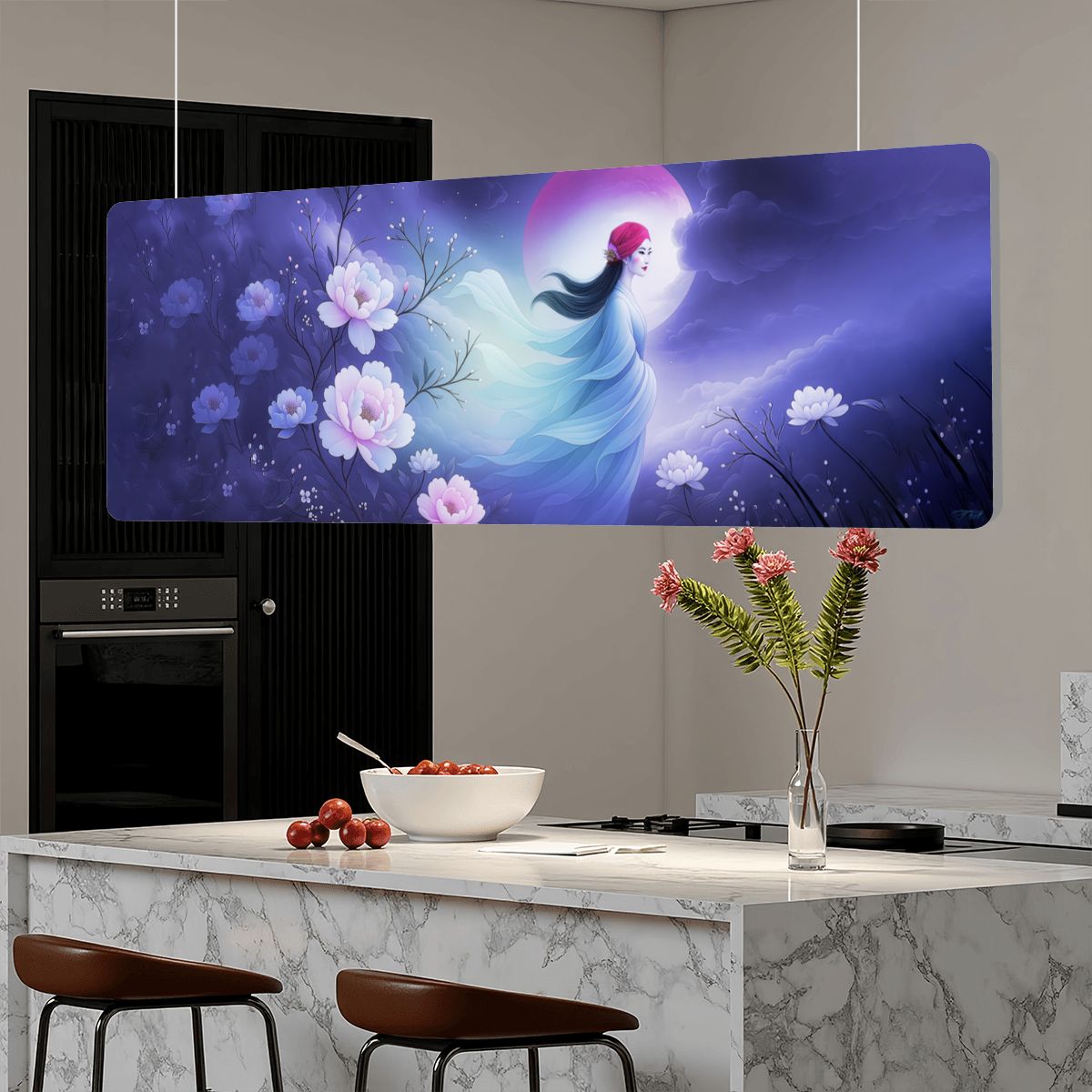 Moonveil Reverie - Sound Absorbing Ceiling Lamp