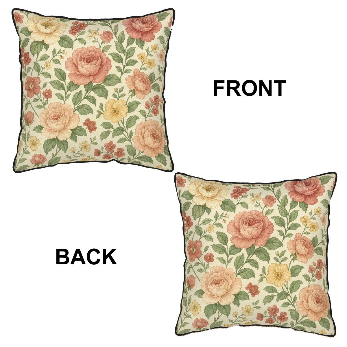 Whispers of Bloomlight Velvet Bordered Cushion Covers 
