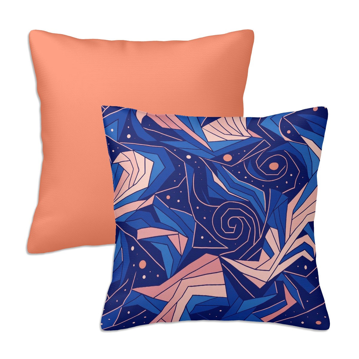Abstract Pattern Throw Pillow Cover Set of 2