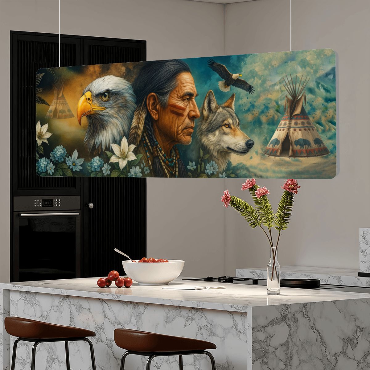 Spirit of the Earthbound Sky - Sound Absorbing Ceiling Lamp