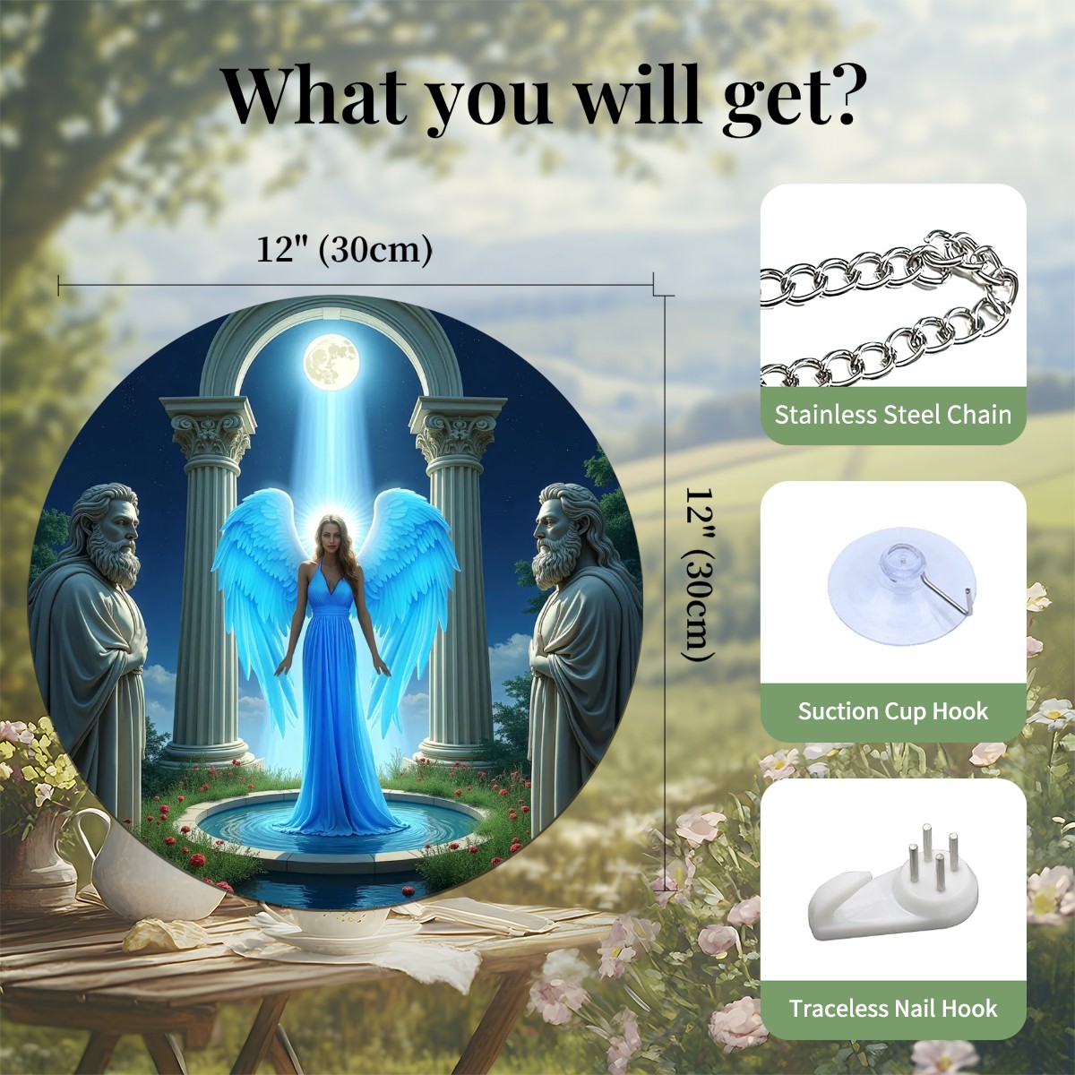 Guardians of the Angel Acrylic Hanging Window Ornament