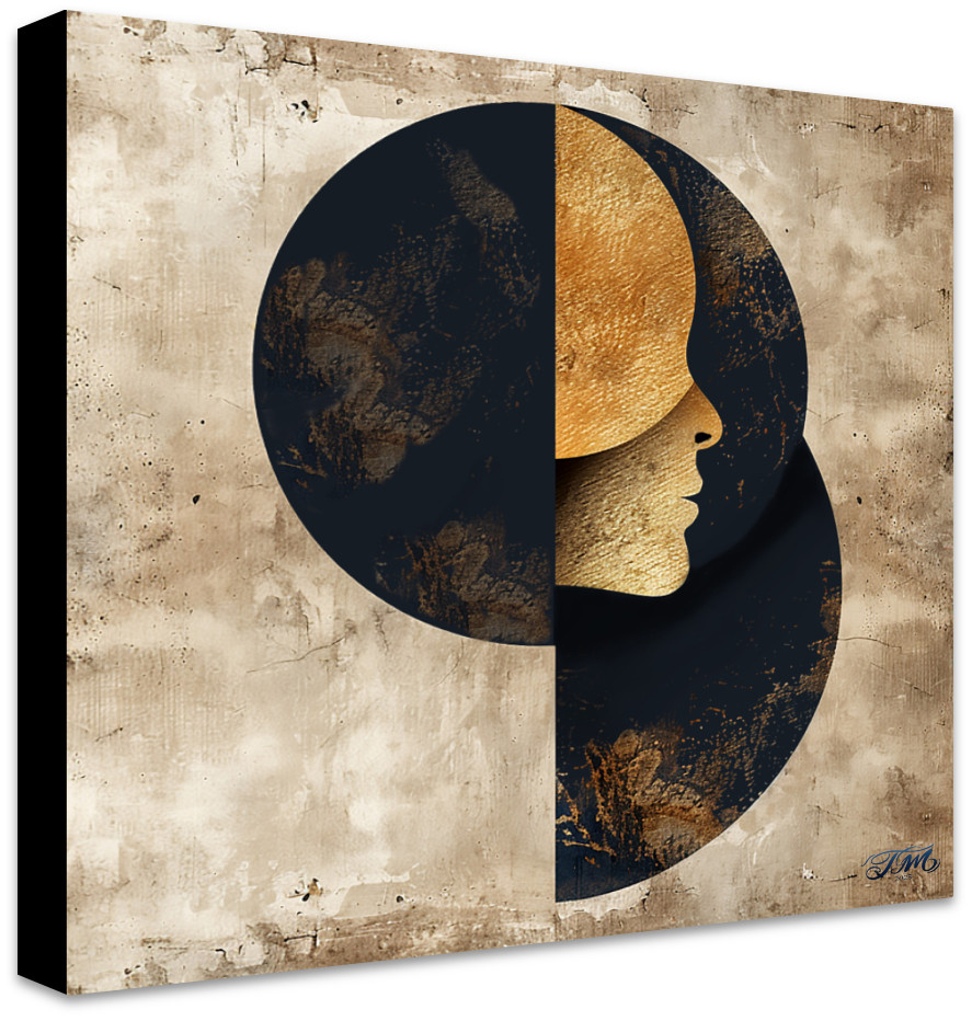  Alchemy of Silence-  Square Canvas- Modern Abstract Canvas Wall Art Print