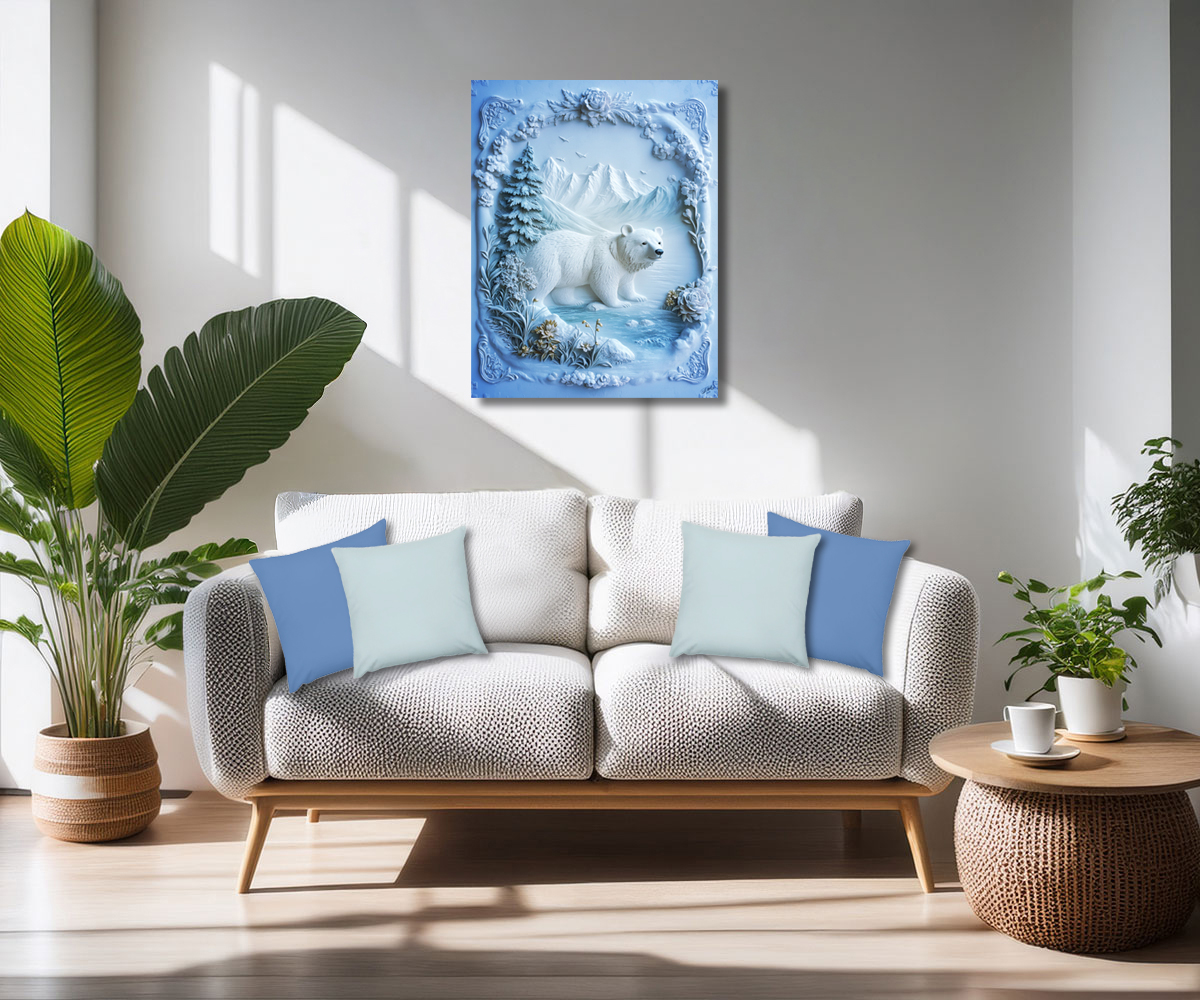 Polar Bear Wooden Art Print