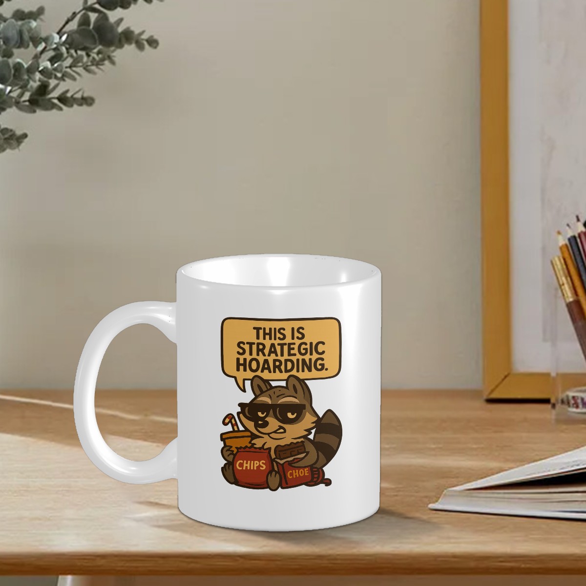 Strategic Hoarding Cat Custom Design Mug