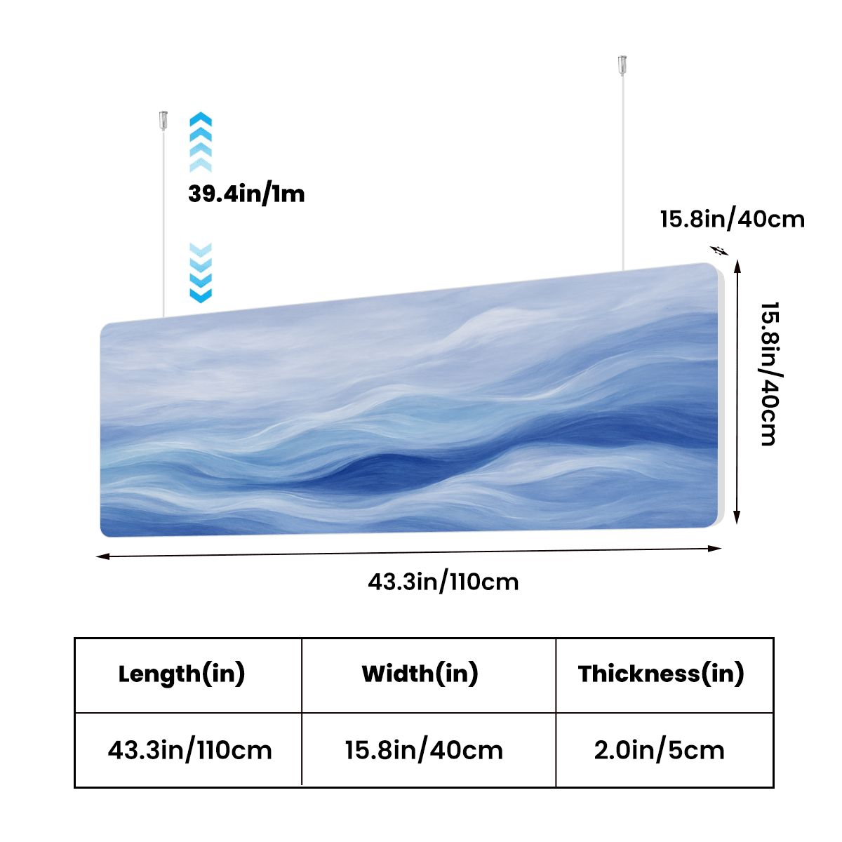 Ocean of Soft Remembering- Sound Absorbing Ceiling Lamp