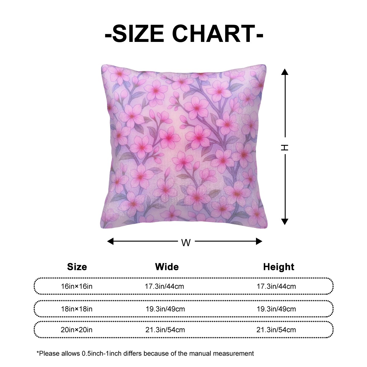 Sakura Bloom - Corduroy Cushion Covers Sets