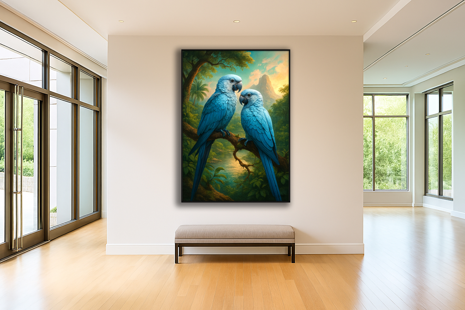 Echoes of Azul - Fine Art Canvas Digital Art Print