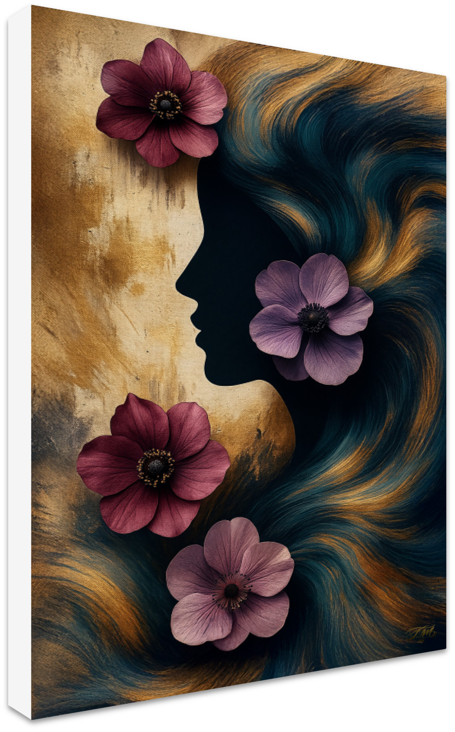 Whispers of Identity Digital art Canvas Art Print