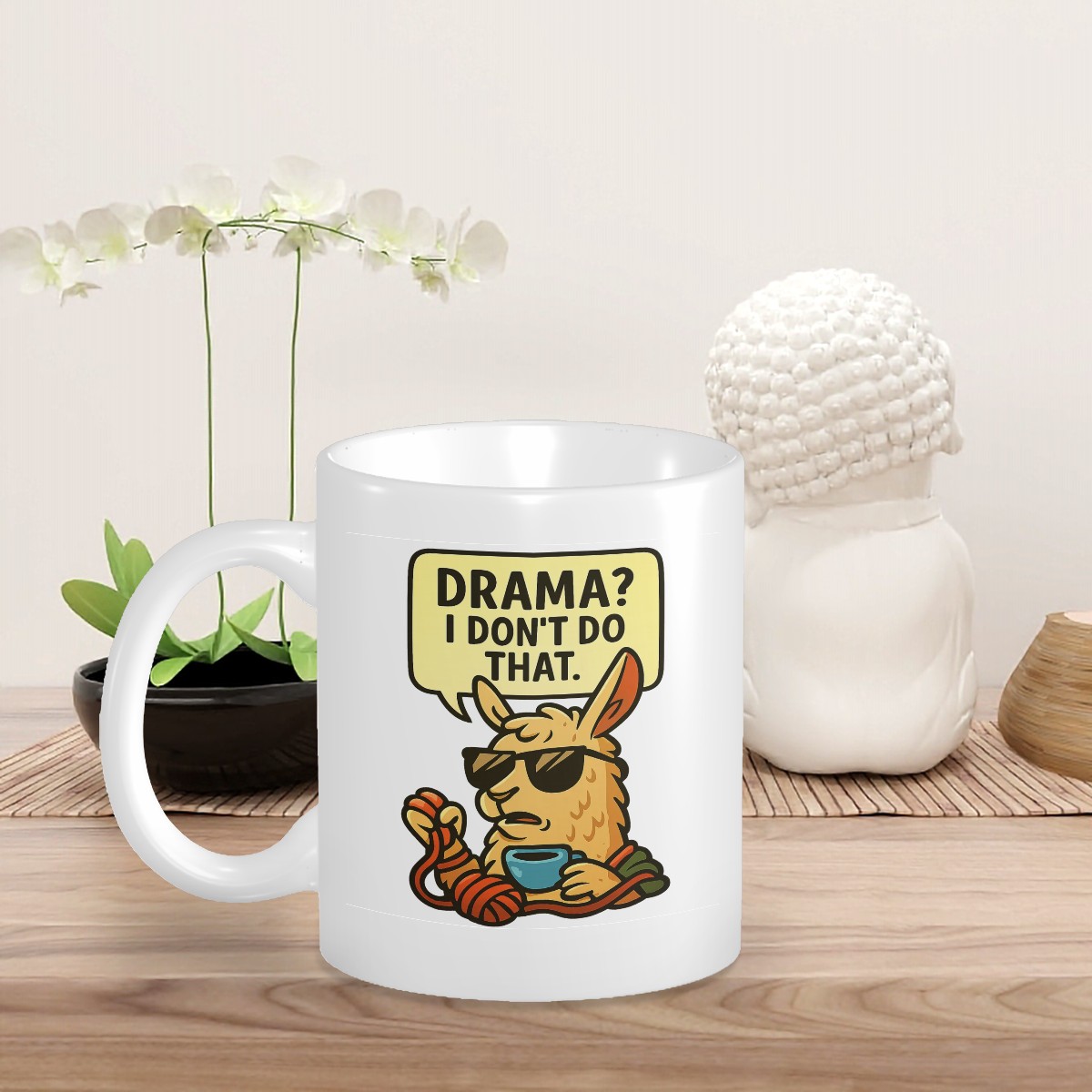 Funny Llama Coffee Custom Design Mug