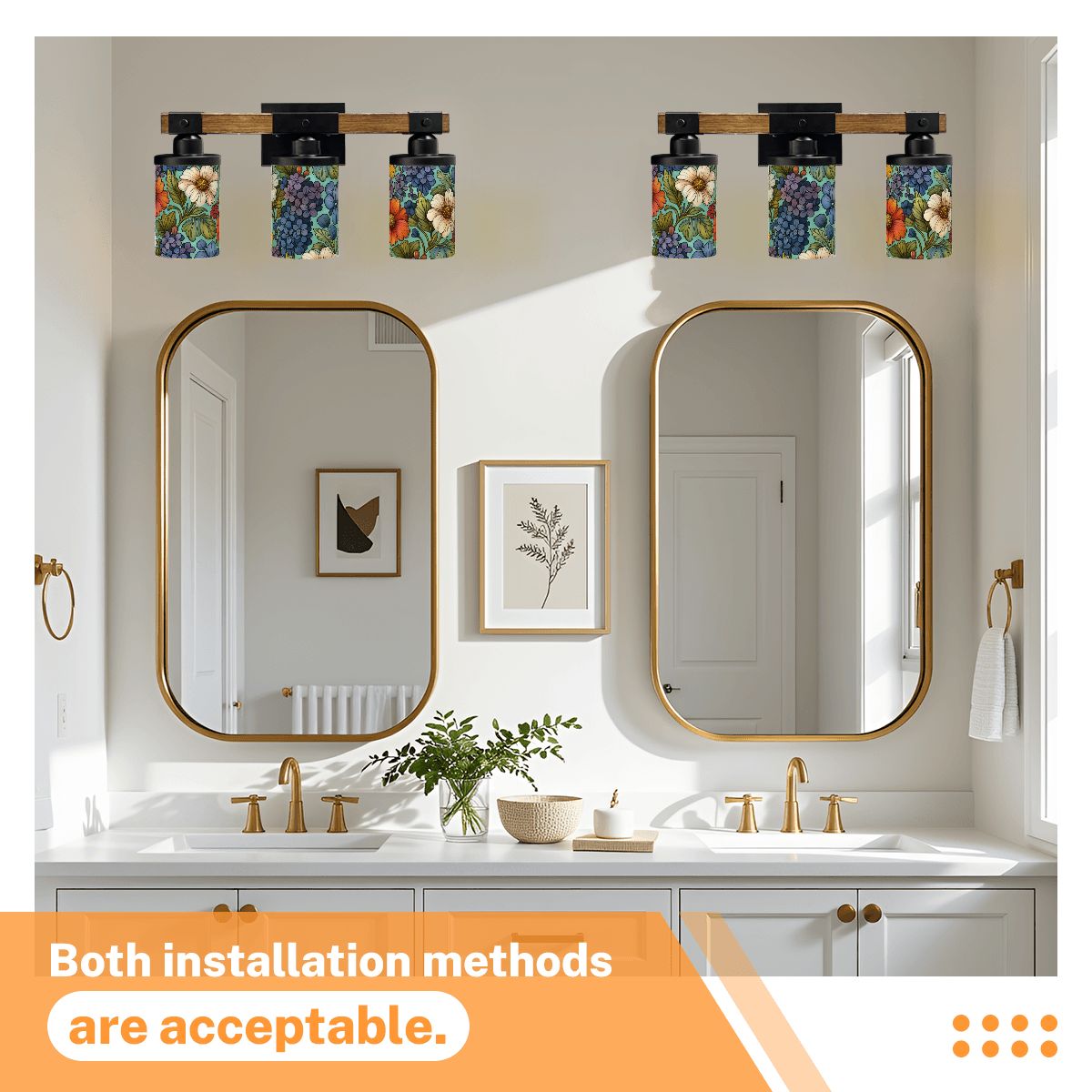 Floral Wall Light Fixture