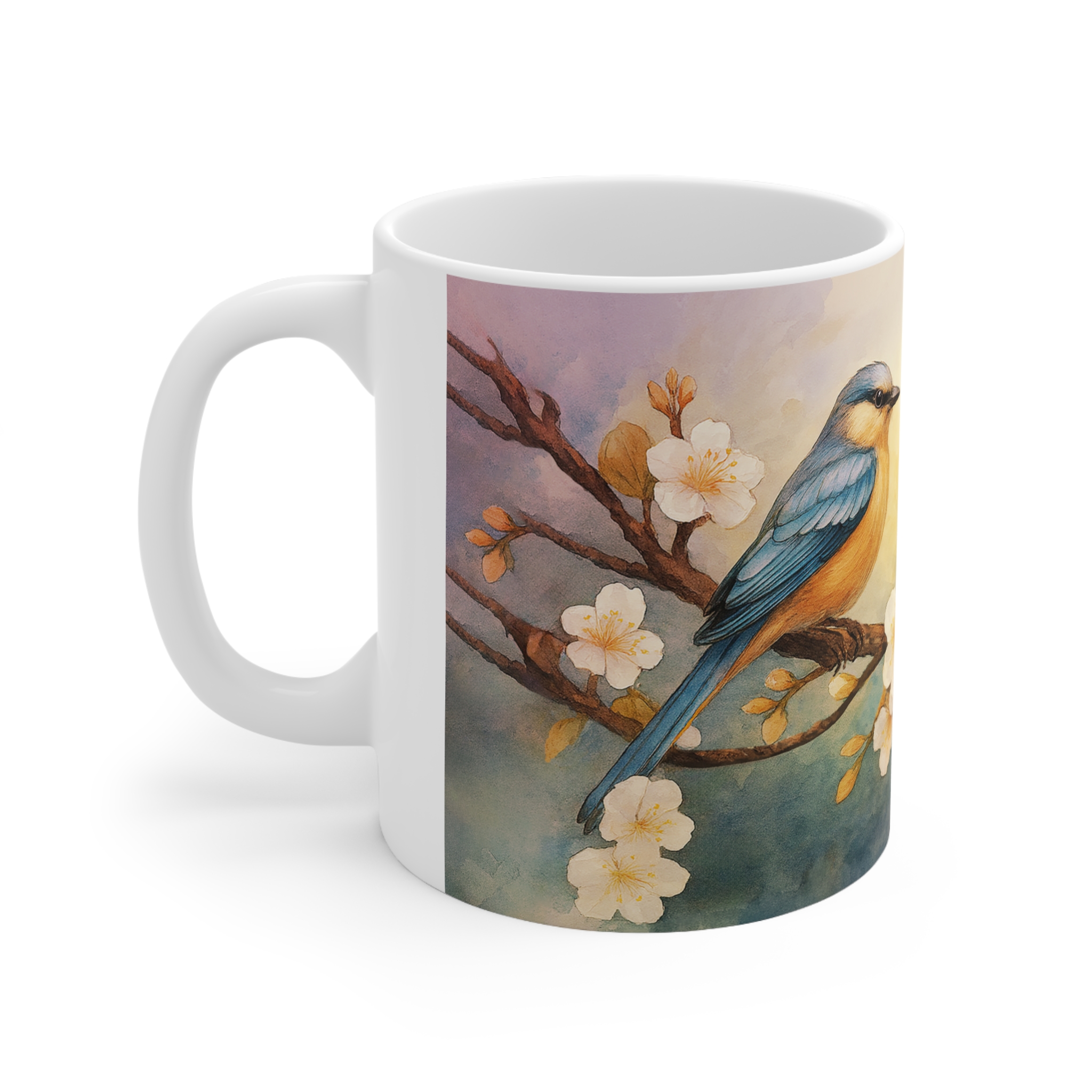 Blue Birds Ceramic Mug