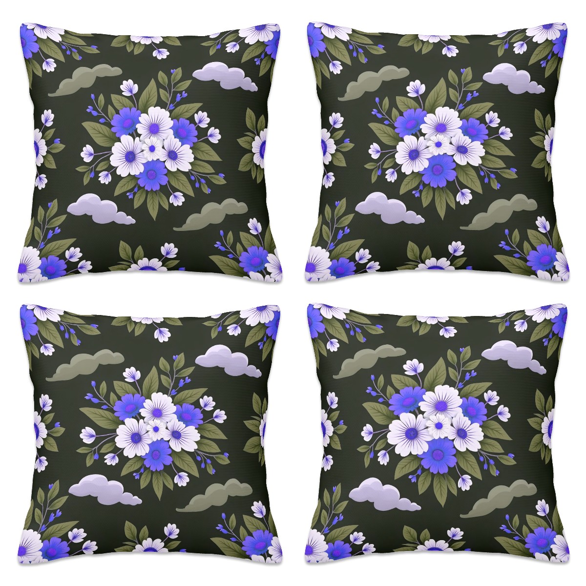 Bouquet Floral Print Cushion Covers Set
