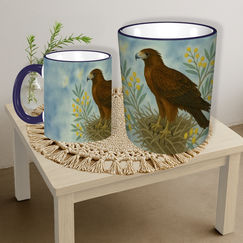 Wedge Tail Eagle Water Painting Custom Design Mug