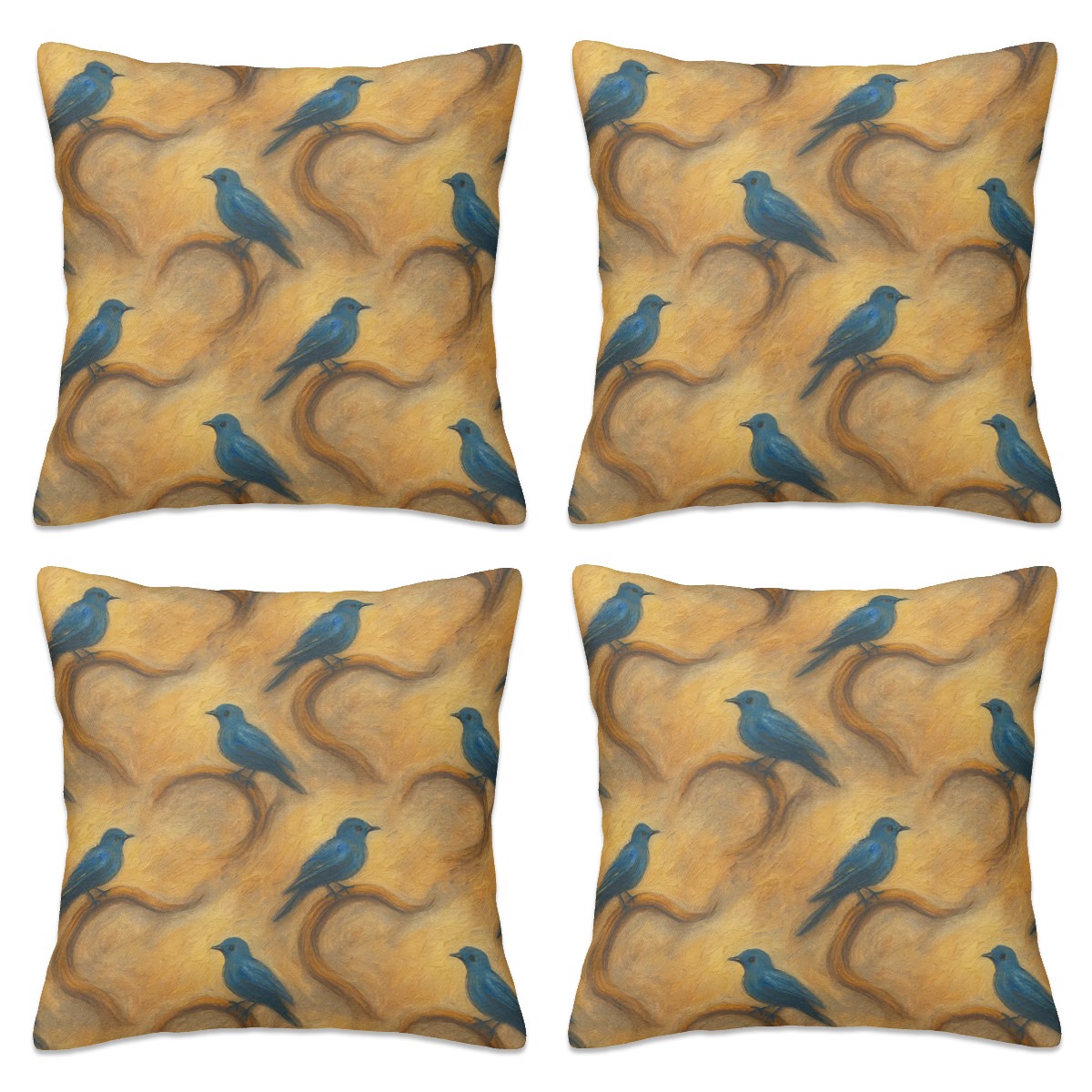 Desert Whispers - all Seasons Throw Pillow Covers Set of 4