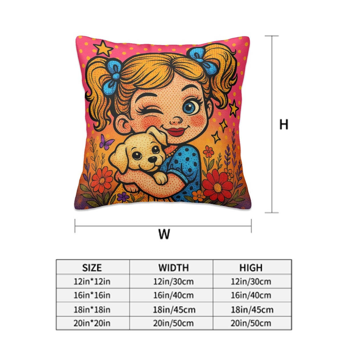 Wink and Wonder - all Seasons Throw Pillow Covers Set of 2