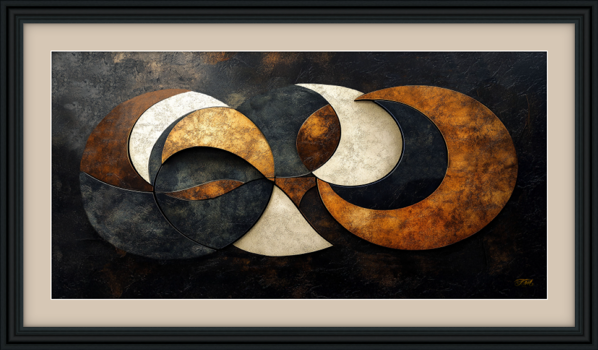 Celestial Leather Texture Look Framed Print