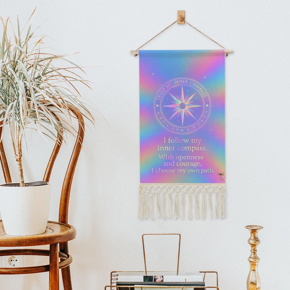 My Own Compass  Inspirational Wall Decor