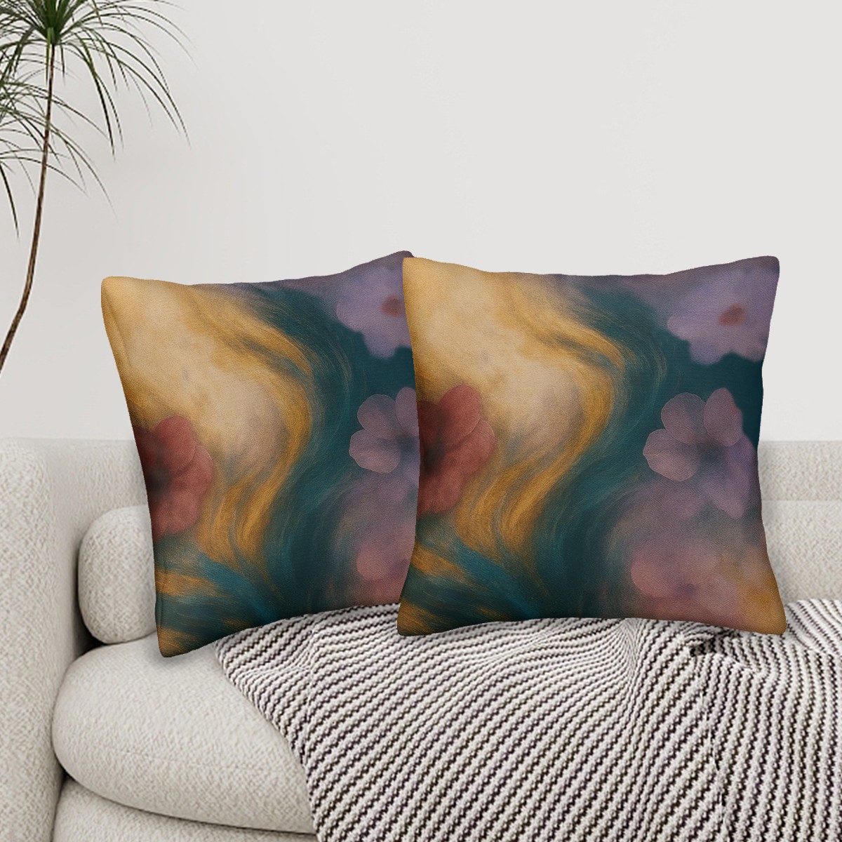 Whispers of Identity - all Seasons Throw Pillow Covers Set of 2