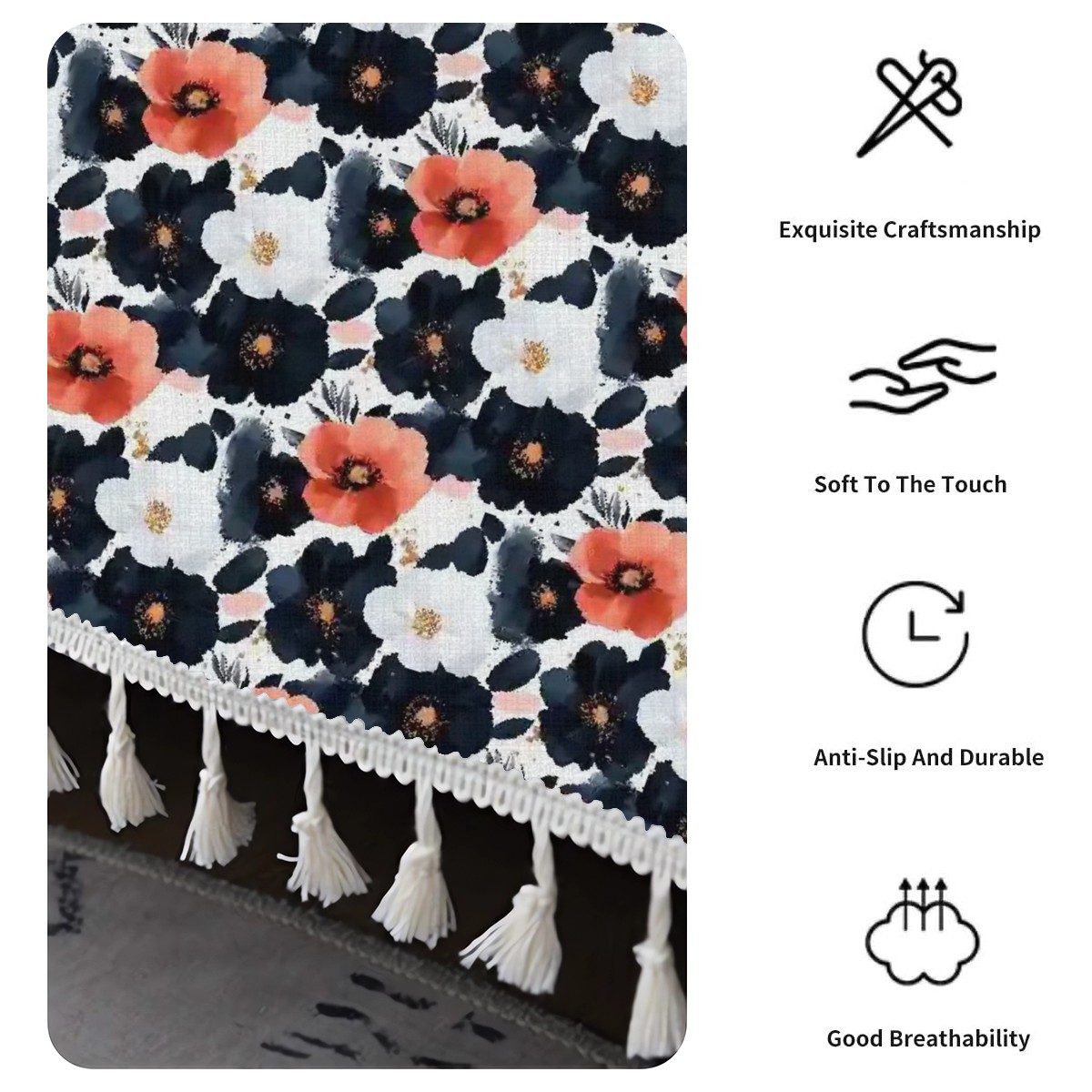 Contrast in Bloom Sofa Cover