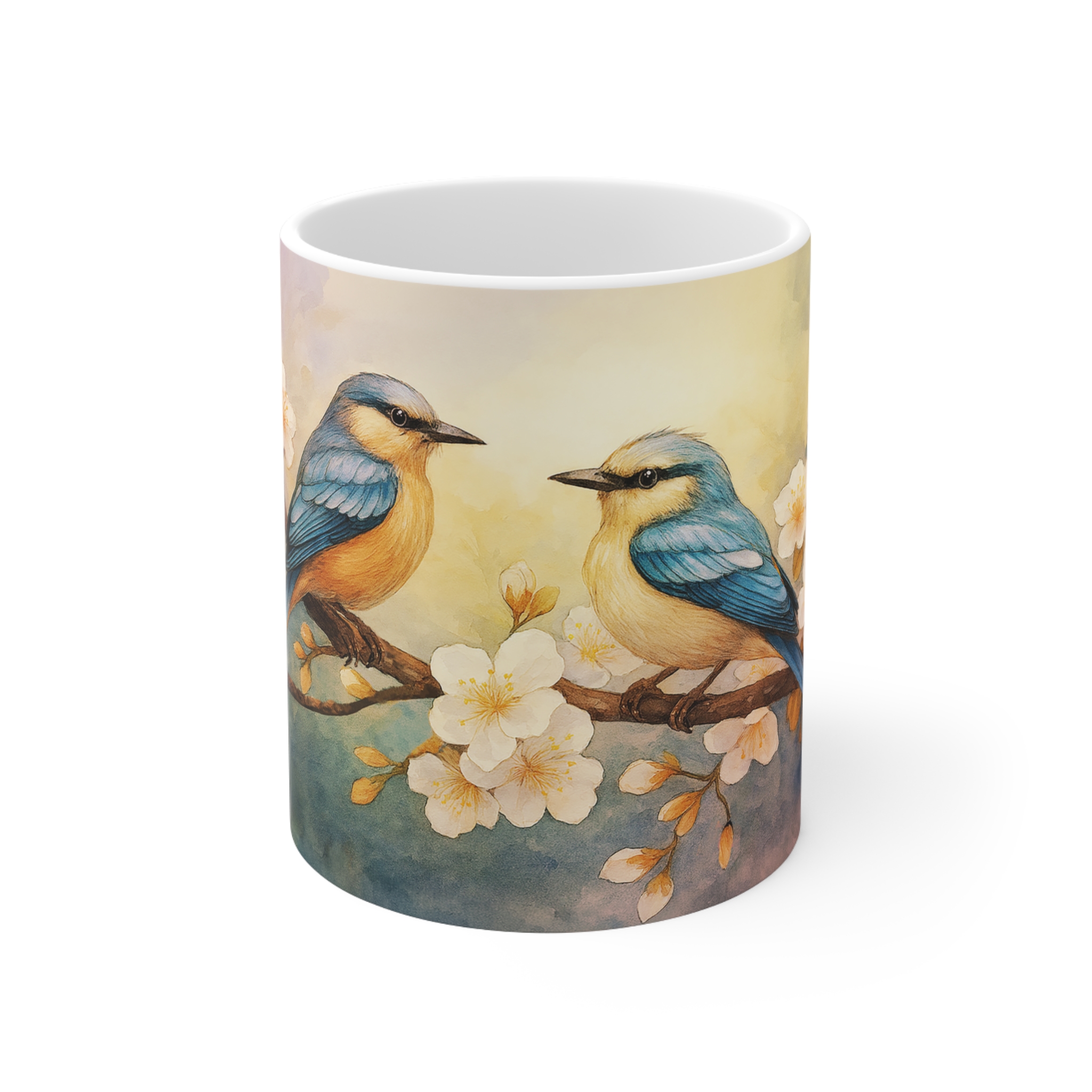 Blue Birds Ceramic Mug