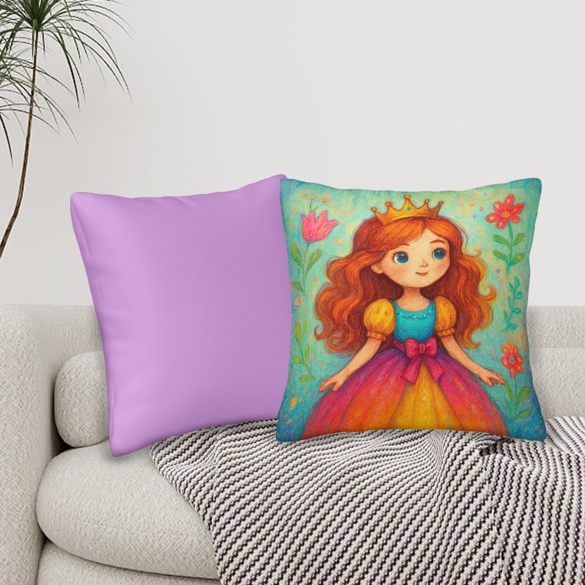 Crown of Daydreams - all Seasons Throw Pillow Covers Set of 2