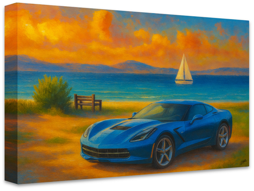 Coastal Pulse Canvas Art Print