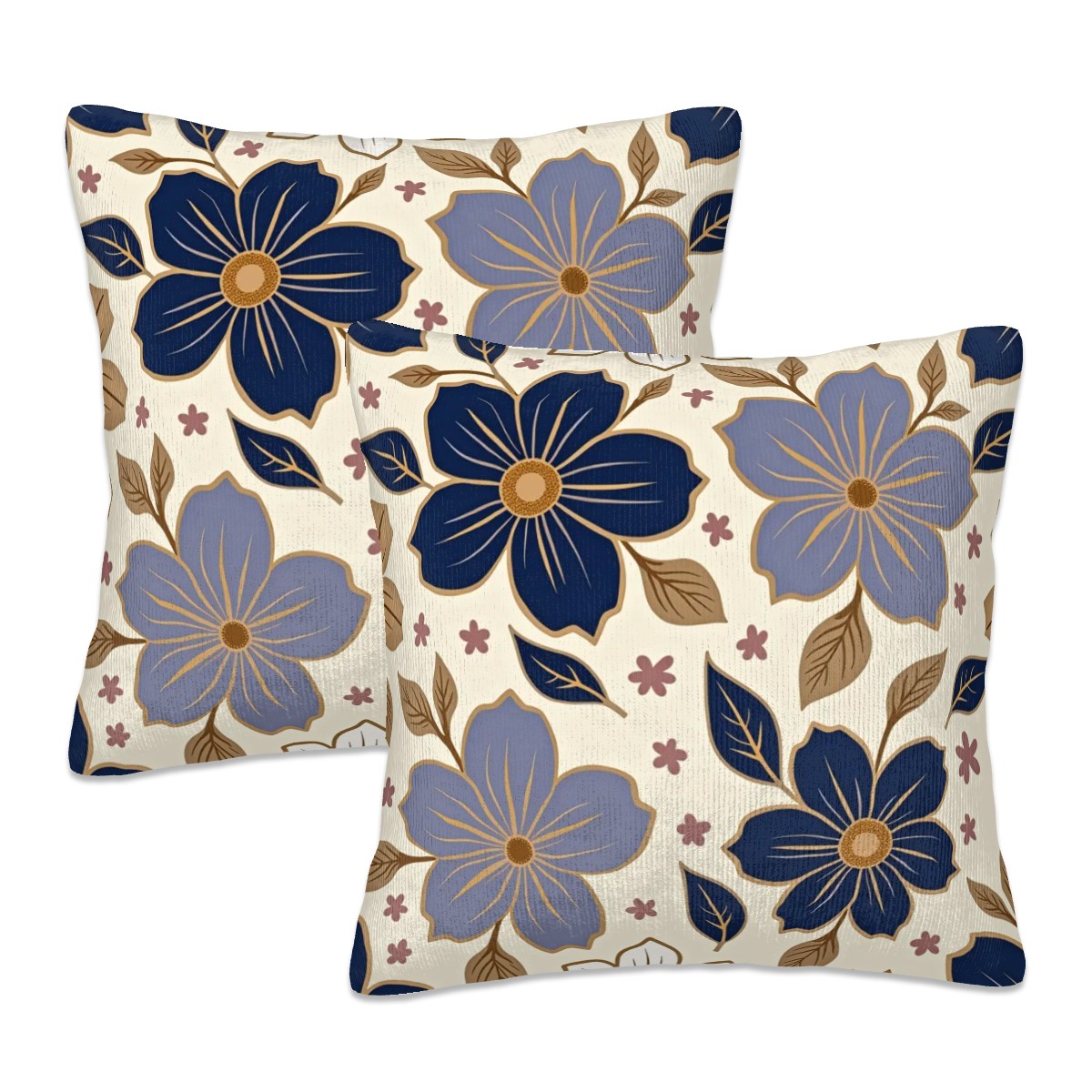 Whispers of Petal Shade Decorative Pillow Covers (Set of 2)
