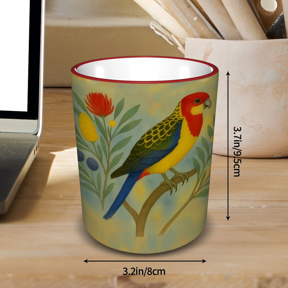 Eastern Rosella Bird 11 0z Custom Design Mug
