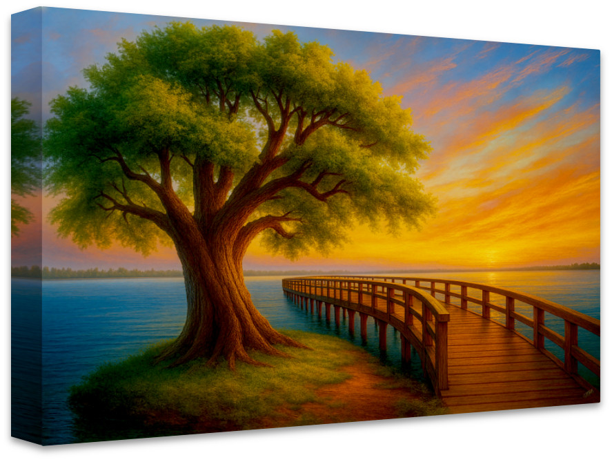 Sunset Serenity Canvas Art Print
