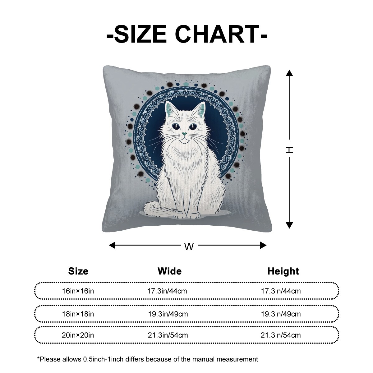 Decorative cat pillow