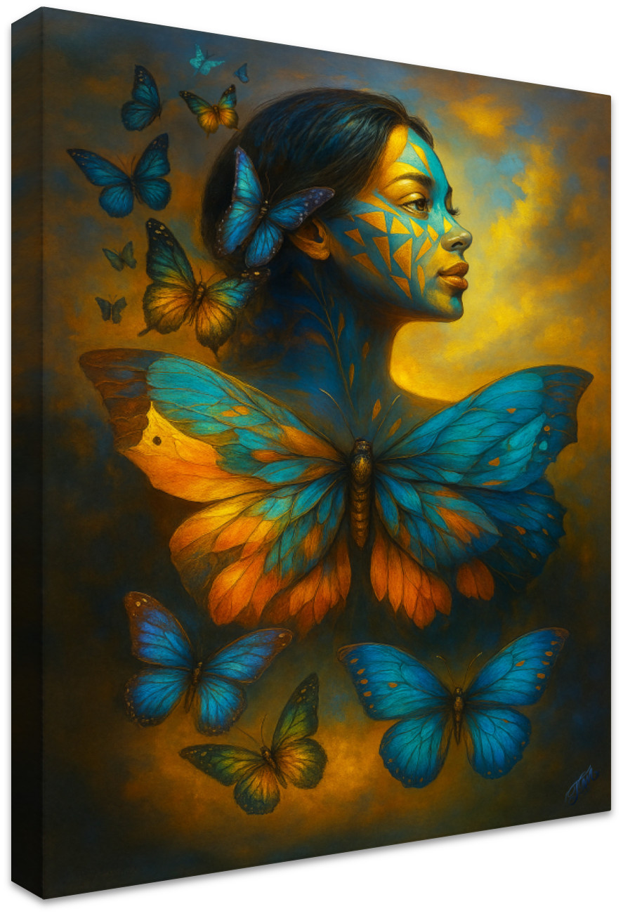 Metamorphosis  Flight of Transcendence Canvas Printed Art 